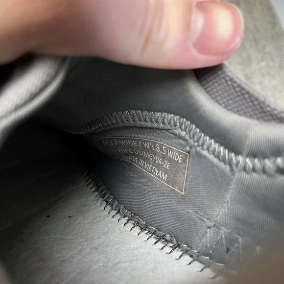 Kizik Lima Knit Womens Size 8.5 Wide Gray Athletic Shoe Mesh Lace Up Sneaker GUC - Picture 9 of 12